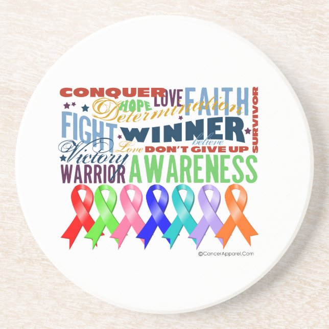 Ribbons For a Cause Coaster (Front)