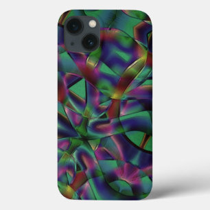 Ribbons intertwined with darkened colors iPhone 13 case