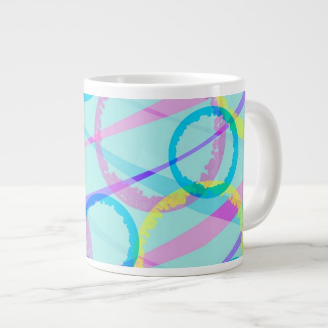 Ribbons Large Coffee Mug (Front Right)