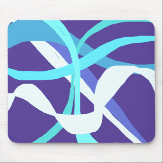 Ribbons of Blue Mouse Mat