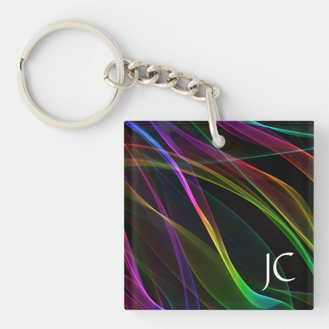 Ribbons of Light Key Ring (Front)