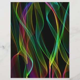 Ribbons of Light Scrapbook Paper