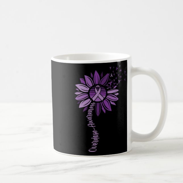 Ribbons Overdose Awareness  Coffee Mug (Right)