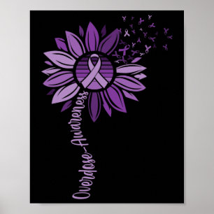 Ribbons Overdose Awareness  Poster