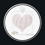 Ribbons & Rings with Wedding Couple Magnet<br><div class="desc">Designed for your engagement or wedding. Keep it simple with this satin looking fabric that covers the entire background.  Add your text message,  information or  a photo.   
 

Click the CUSTOMIZE button to get started! 

~~~

Thank you for visiting Gravityx9 Designs!</div>