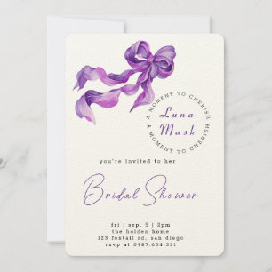 Ribbons & Romance Bridal Shower Invitation
