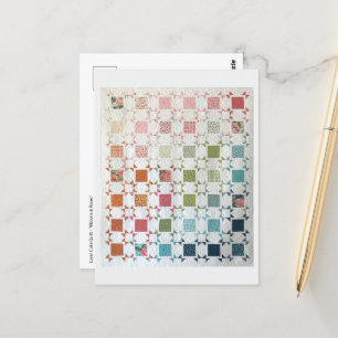 Ribbons & Roses Quilt Postcard