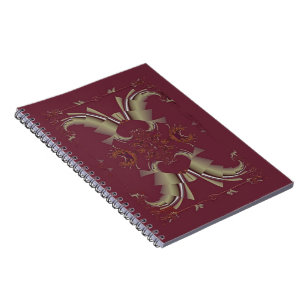 Ribbons to Claws - Burgundy Notebook