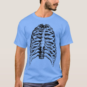 RIBCAGE SKELETON Halloween Horror Scary Ghost pum T-Shirt