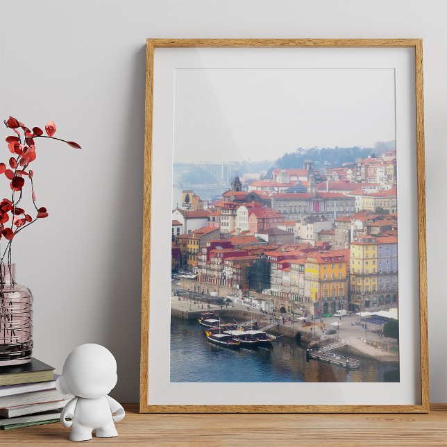 Ribeira and Douro River. Porto, Portugal. Poster (Ribeira and Douro River. Porto, Portugal. Poster)