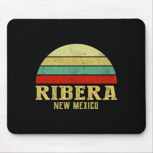 Ribera New Mexico Vintage Retro Sunset  Mouse Mat