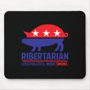 Ribertarian Shirt Bbq And Grill Mouse Mat