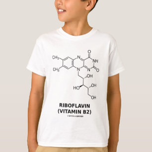 Riboflavin (Vitamin B2) Chemical Molecule T-Shirt