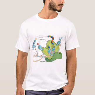Ribosome mRNA tRNA molecules proteins Diagram T-Shirt
