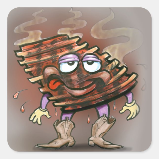 Ribs Square Sticker (Front)