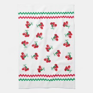 Ric Rac And Cherries Kitchen Towel