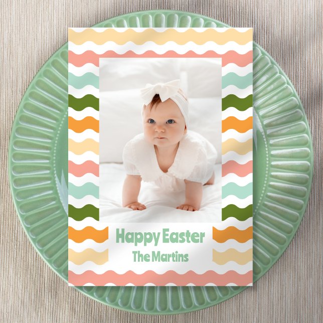 Ric Rac Happy Easter Photo Invitation (Creator Uploaded)