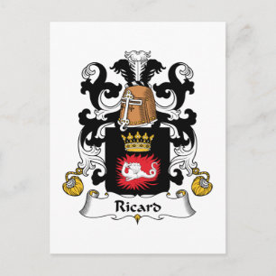 Ricard Family Crest Postcard