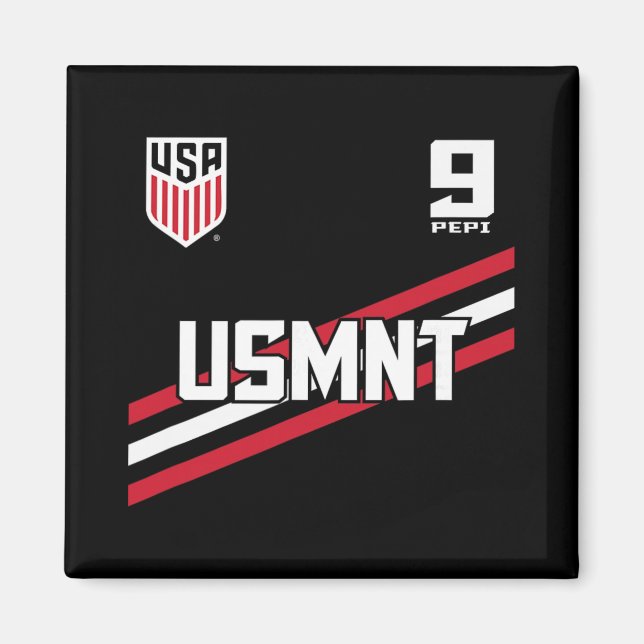 Ricardo Pepi 9 Navy Usmnt Officially Licensed  Magnet (Front)