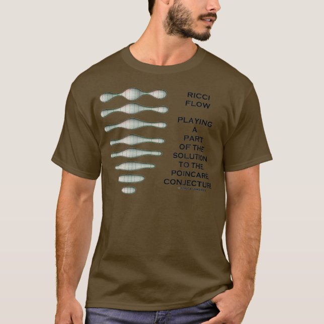 Ricci Flow Solution Poincare Conjecture Topology T-Shirt (Front)