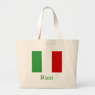 Ricci Italian Flag Large Tote Bag