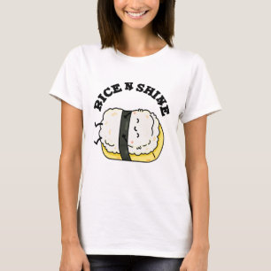 Rice And Shine Funny Sleeping Sushi Pun T-Shirt