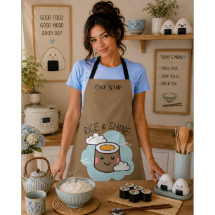 Rice and shine , sushi  apron