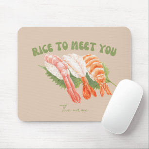 Rice and shine , sushi cat mouse mat