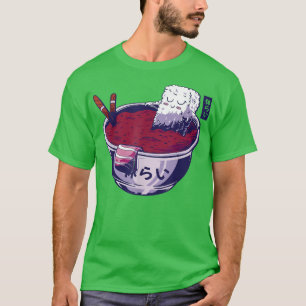 Rice ball chills in soup with ramen noodles for Ja T-Shirt