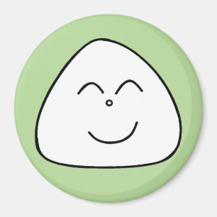 Rice ball face magnet (green 40)