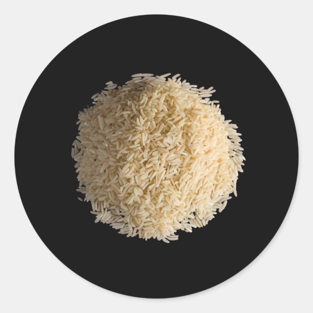 Rice Classic Round Sticker (Front)