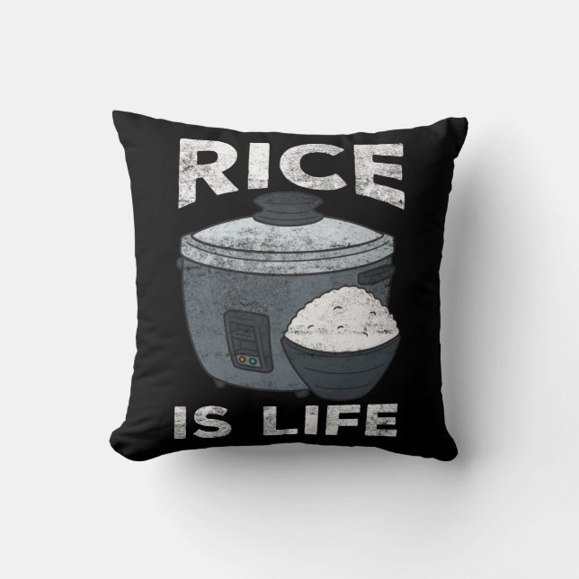 Rice Cooker Asian Food Carbohydrates Lover Cushion (Front)