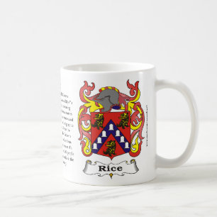 Rice Family Coat of Arms Mug