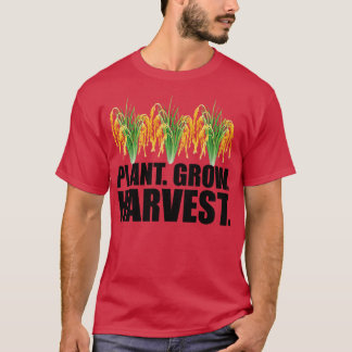 Rice Farmer Plant grow harvest T-Shirt