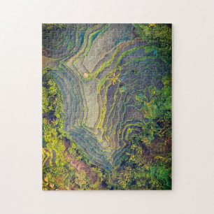 Rice field landscape photo art jigsaw puzzle