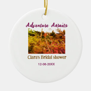 Rice fields adventure awaits bridal shower name fa ceramic tree decoration