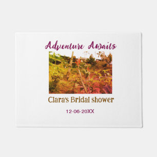 Rice fields adventure awaits bridal shower name fa doormat