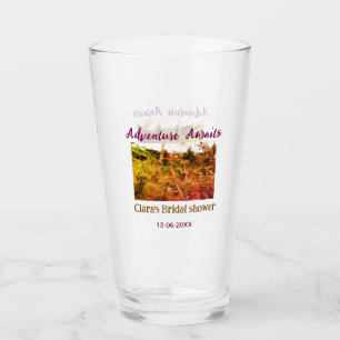 Rice fields adventure awaits bridal shower name fa glass