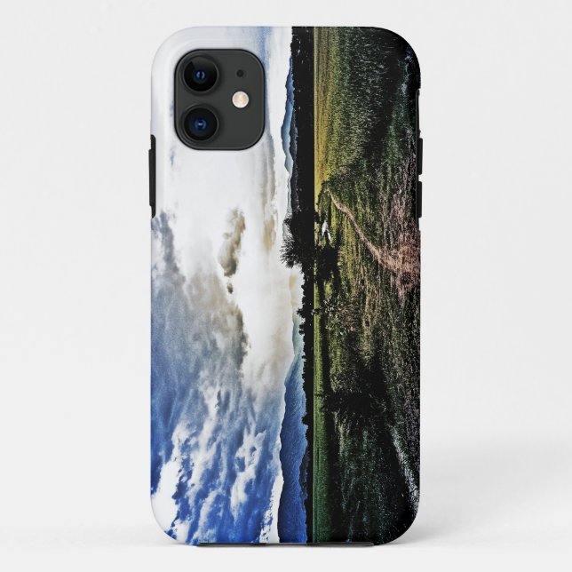 Rice fields on the way Case-Mate iPhone case (Back)