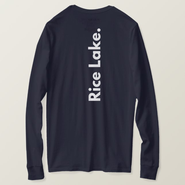 Rice Lake long-sleeved tee (Design Back)