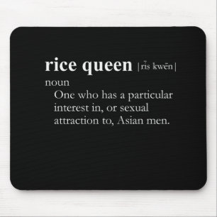 RICE QUEEN (definition) Mouse Mat