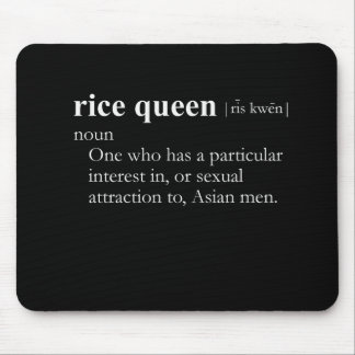 RICE QUEEN (definition) Mouse Mat