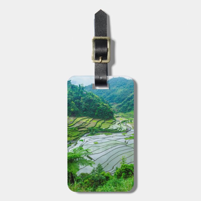 Rice terrace landscape, Philippines Luggage Tag (Front Vertical)