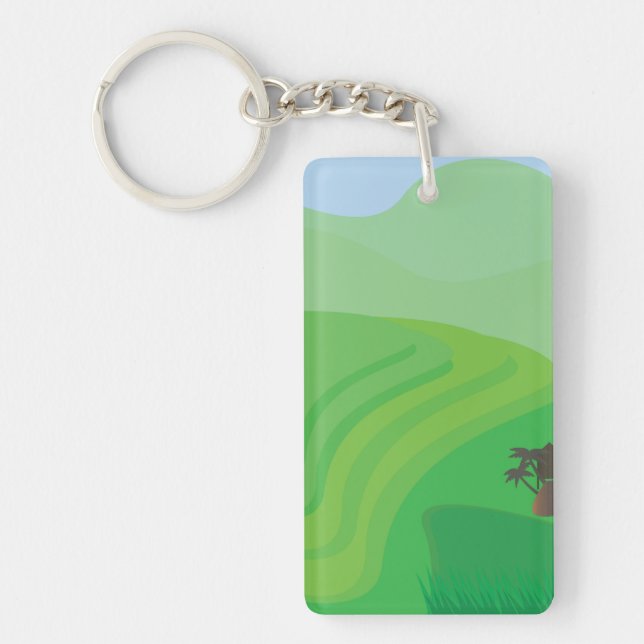 Rice Terraces Key Ring (Front)