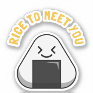 Rice To Meet You -Funny Rice Lover Pun