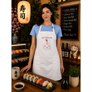 Rice To Meet You Kawaii Sushi Long Apron