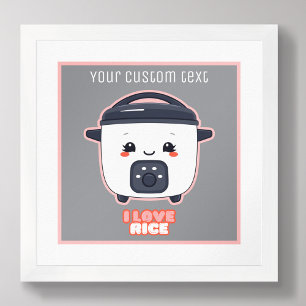 Ricecooker cute i love rice cooker stove  poster