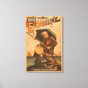 Rice's beautiful Evangeline "Lone Fisherman" Canvas Print