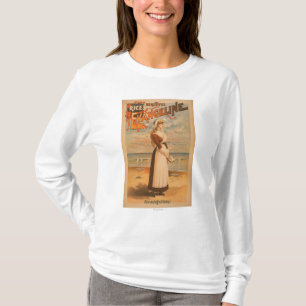 Rice's beautiful Evangeline Woman at Ocean T-Shirt