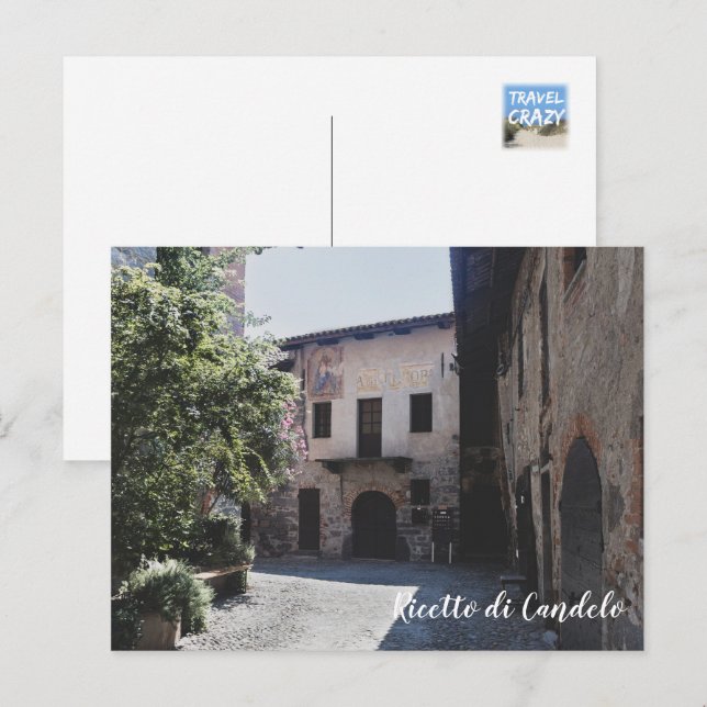 Ricetto di Candelo, Piedmont, Italy  Postcard (Front/Back)